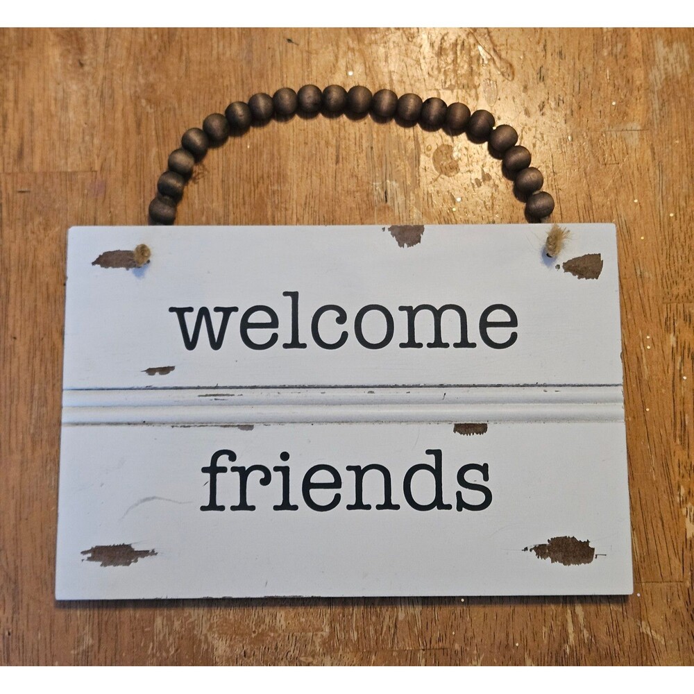 Welcome Friends Wood Sign Home Decor Hobby Lobby Rustic Hanging Wall Decor